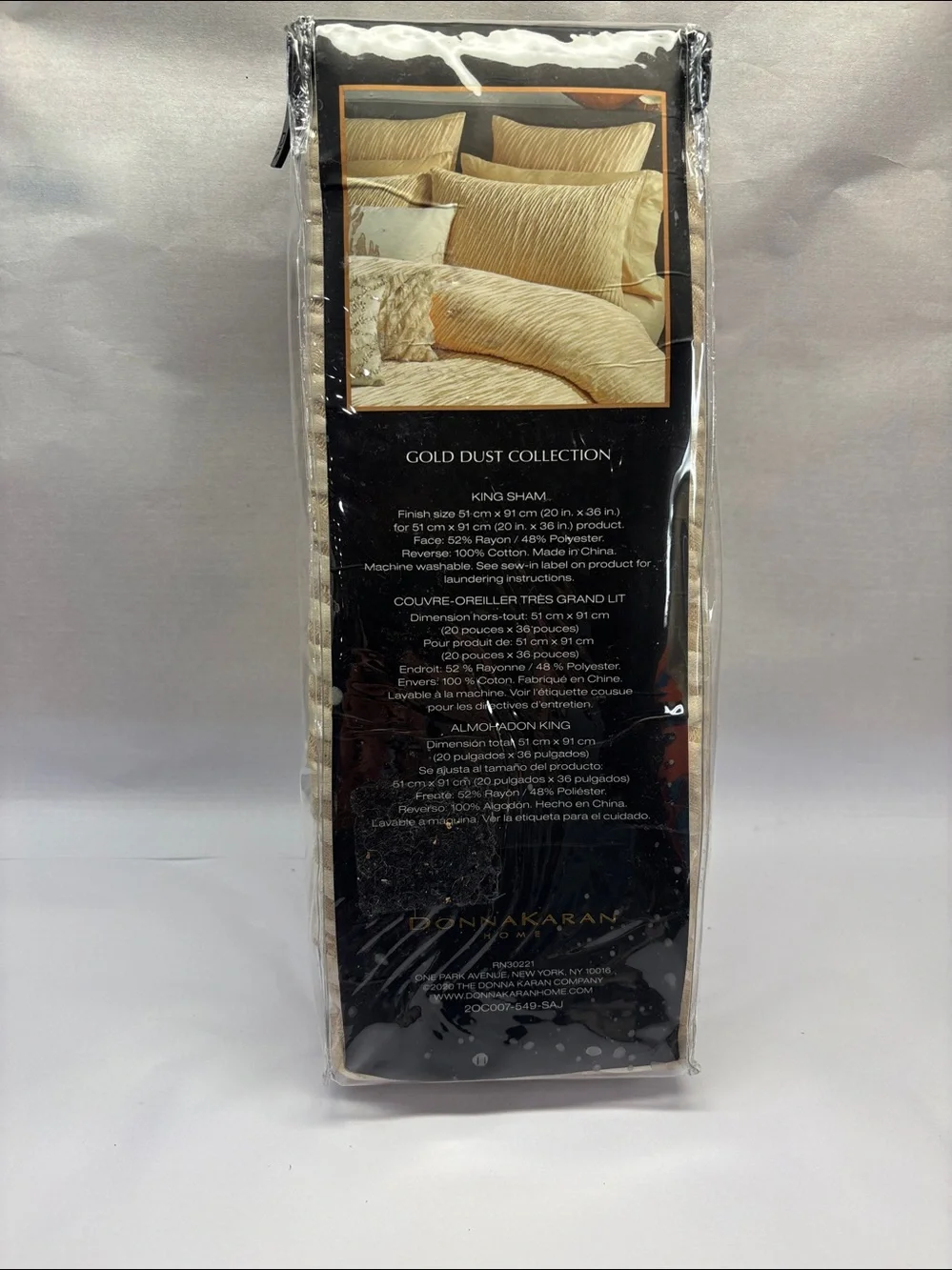 Donna Karan Home Gold Dust King Shams Set of 2